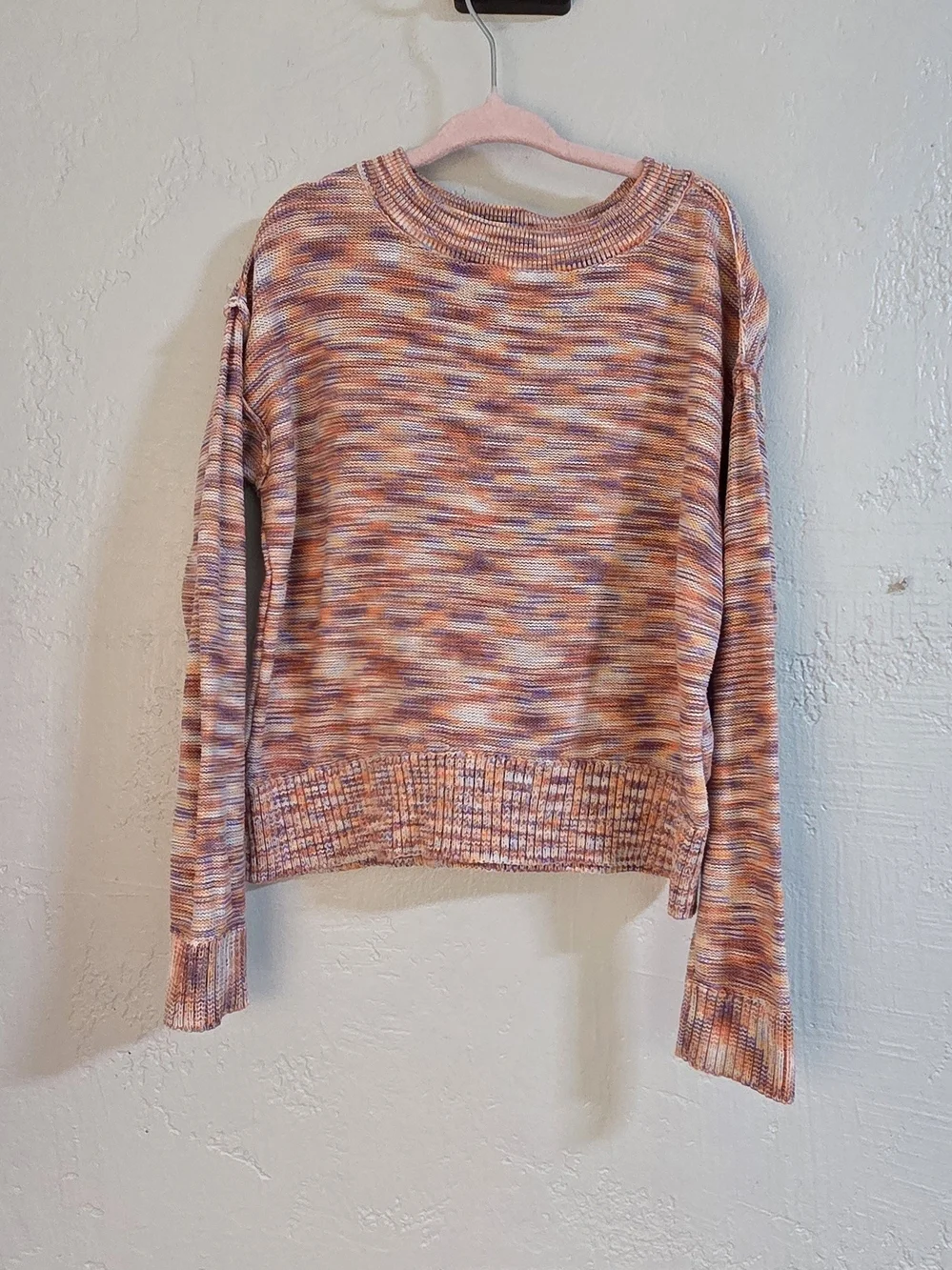 Girls Size 6 6X Fall Outfit Set - OshKosh Space Dye Sweater & YMI Flare Jeans